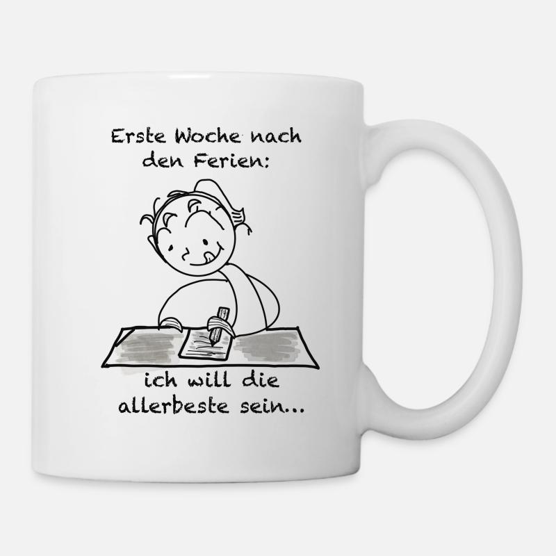 Beste in der Schule sein - Tasse - Weiß