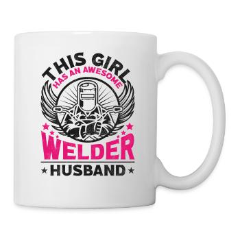 Soudeur Soudeur Femme Mari Ceci - Mug blanc - blanc - Droite