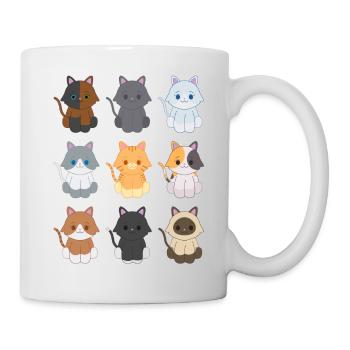 9 small kittens - Mug - white - Right