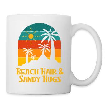Beach Hair and Sandy Hugs Ocean Beach Lover Sea - Mug - white - Right