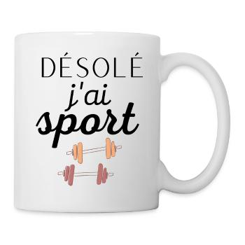 SPORT - Mug blanc - blanc - Droite