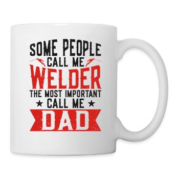 Welder Welding Dad Father Vintage - Mug - white - Right