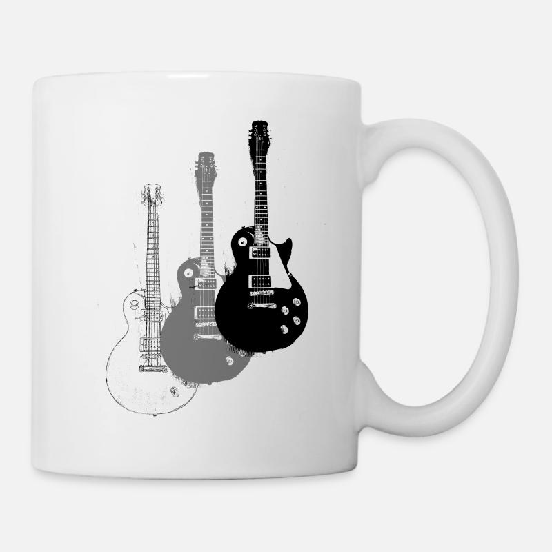 E Gitarren - Tasse - Weiß