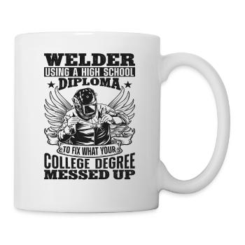Soudeur Soudeur Soudeur Vintage Soudeur - Mug blanc - blanc - Droite
