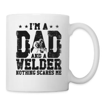 Welder Welding Dad Father Vintage - Mug - white - Right