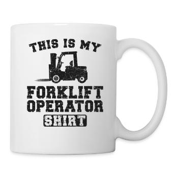 Certified Forklift Truck Operator - Tasse - Weiß - Rechts