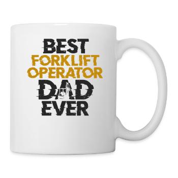 Certified Forklift Truck Operator - Tasse - Weiß - Rechts
