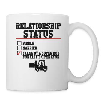 Opérateur de chariot élévateur certifié - Mug blanc - blanc - Droite