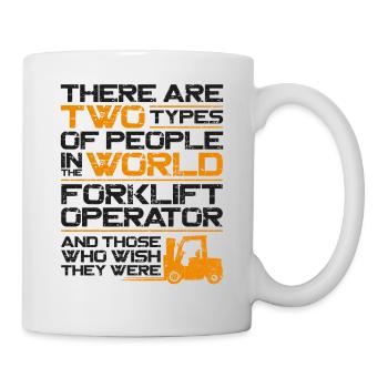 Certified Forklift Truck Operator - Tasse - Weiß - Rechts