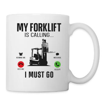 Certified Forklift Truck Operator - Mug - white - Right