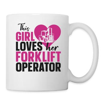 Certified Forklift Truck Operator - Mug - white - Right