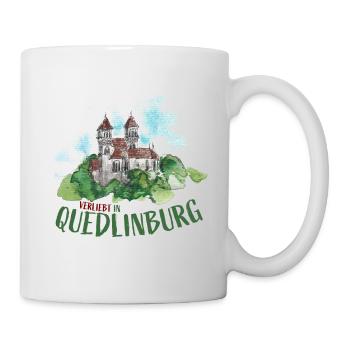 Verliebt in Quedlinburg - Tasse - Weiß - Rechts
