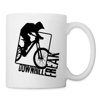 Downhill Freak - Freeride - streetwear - Mug blanc - blanc - Droite