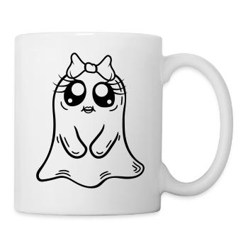 Cute little ghost girl - Mug - white - Right