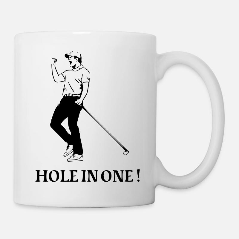 GOLF exults "Hole in one !" - Mug - white