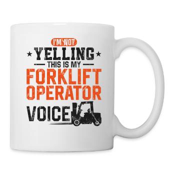 Certified Forklift Truck Operator - Mug - white - Right