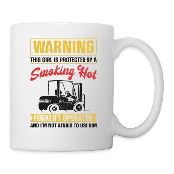 Certified Forklift Truck Operator - Mug - white - Right
