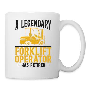 Certified Forklift Truck Operator - Mug - white - Right
