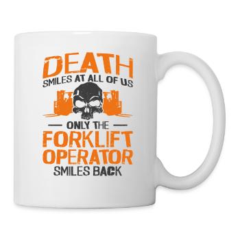 Certified Forklift Truck Operator - Tasse - Weiß - Rechts