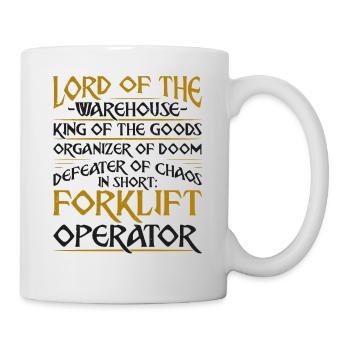 Certified Forklift Truck Operator - Mug - white - Right