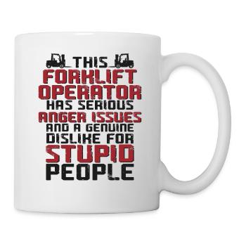 Certified Forklift Truck Operator - Tasse - Weiß - Rechts