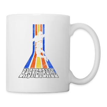 Basketteur Basketteur Dunking Vintage Retro - Mug blanc - blanc - Droite