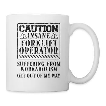 Opérateur de chariot élévateur certifié - Mug blanc - blanc - Droite