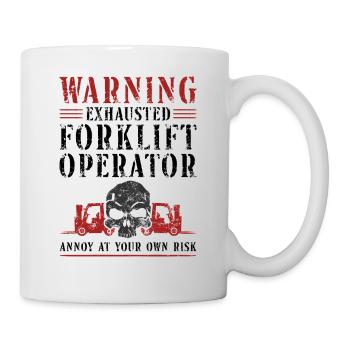 Certified Forklift Truck Operator - Mug - white - Right
