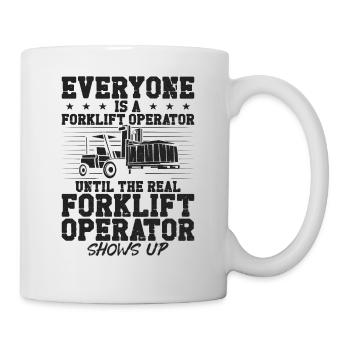 Certified Forklift Truck Operator - Tasse - Weiß - Rechts
