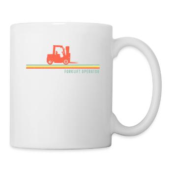 Certified Forklift Truck Operator - Tasse - Weiß - Rechts