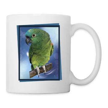 Die Blaustirnamazone - Tasse - Weiß - Rechts