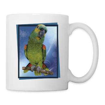 Die Blaustirnamazone - Tasse - Weiß - Rechts