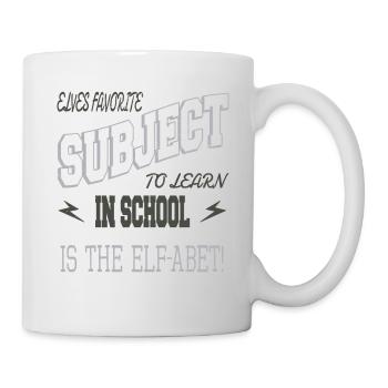 christmas vacation dino beard statement humor - Tasse - Weiß - Rechts