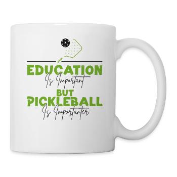 Pickleball Education Is Important - Tasse - Weiß - Rechts