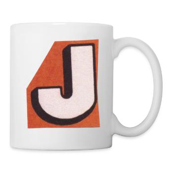 Retro letter J - Mug - white - Right