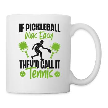 Pickleball Si le pickleball était facile - Mug blanc - blanc - Droite