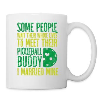 Pickleball Husband Wife Marriage - Tasse - Weiß - Rechts