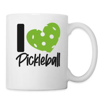 Pickleball Heart I Love Pickleball - Mug - white - Right