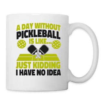 Pickleball Un jour sans - Mug blanc - blanc - Droite
