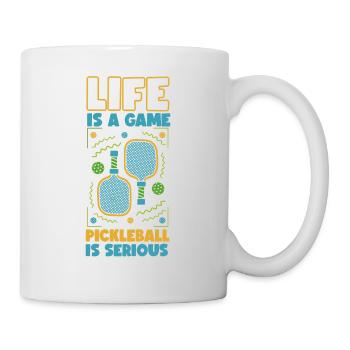 La vie de pickleball est un jeu - Mug blanc - blanc - Droite