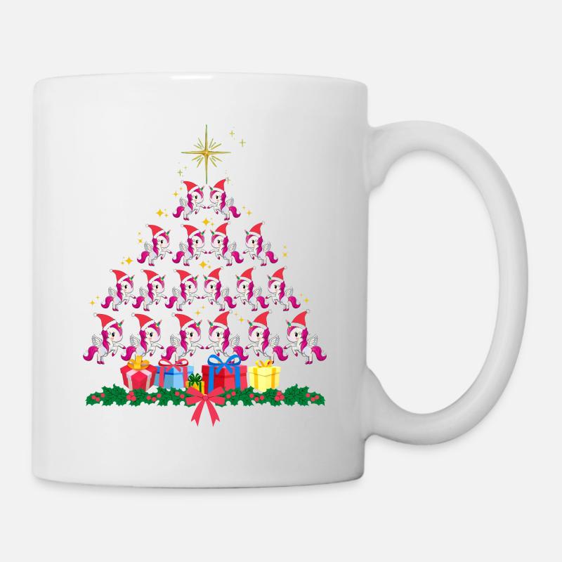 Einhorn Xmass. Weihnachtsgeschenk - Tasse - Weiß