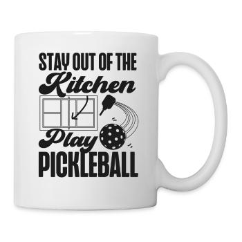 Pickleball Restez en dehors de la cuisine - Mug blanc - blanc - Droite