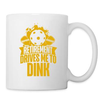 Pickleball Pun Retired Retirement - Mug - white - Right