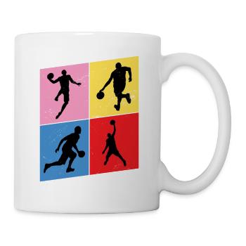 Basketball Basketballspieler Spieler Vintage Retro - Tasse - Weiß - Rechts