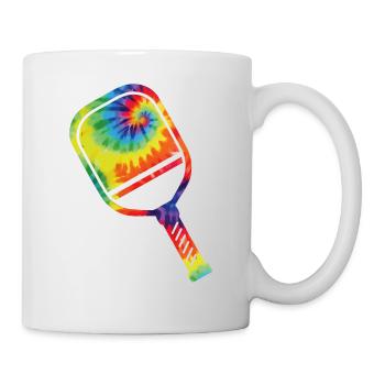 Pickleball Paddle Tie Dye Retro - Mug blanc - blanc - Droite