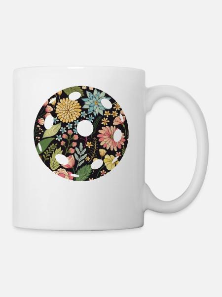 Pickleball Flower Floral - Tasse - Weiß