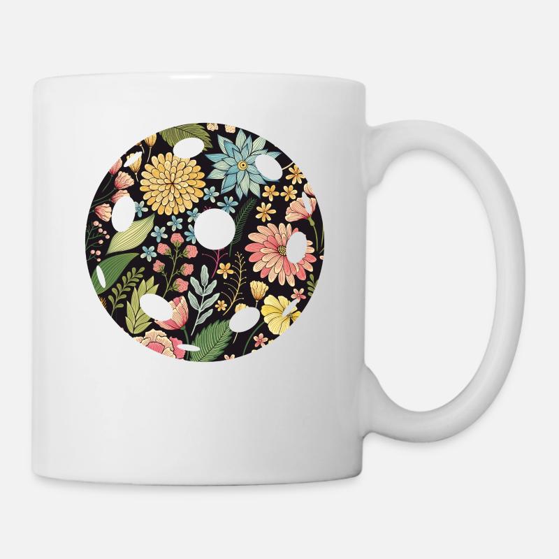 Pickleball Flower Floral - Tasse - Weiß