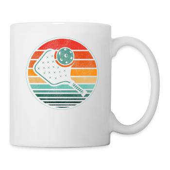 Pickleball Retro Vintage - Mug blanc - blanc - Droite