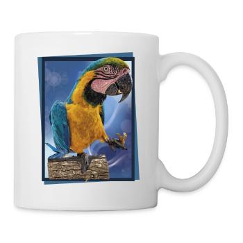 The blue and yellow macaw - Mug - white - Right