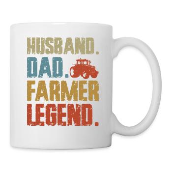 Farming Farmer Dad Father Vintage - Mug - white - Right